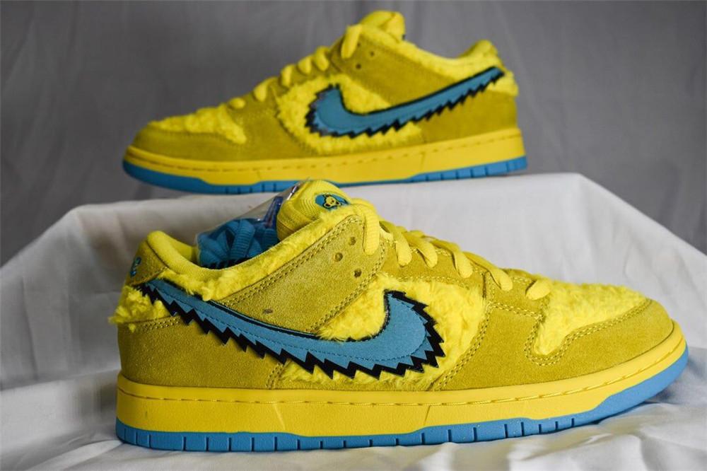 PKGOD exclusive Grateful Dead X SB dunk low pro Opti Yellow ready to ship