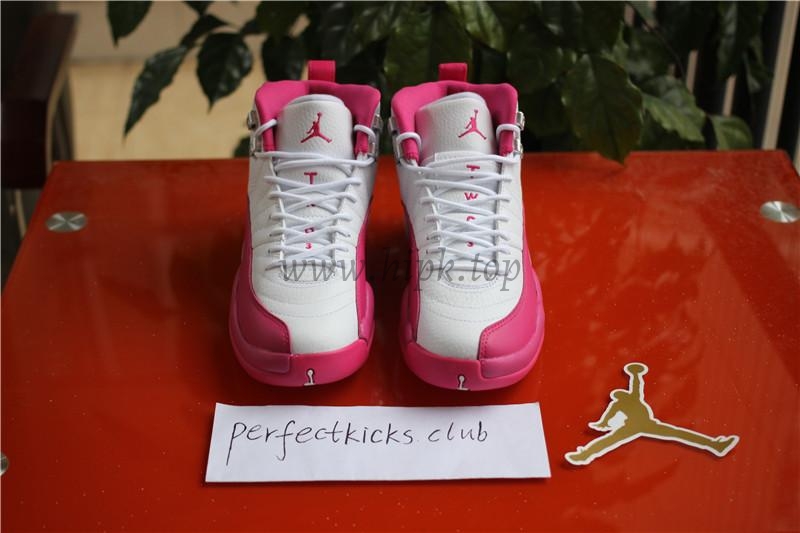 AUTHENTIC AIR JORDAN 12 GS WHITE DYNAMIC PINK 100% Nike Pair .PK EXCLUSIVE