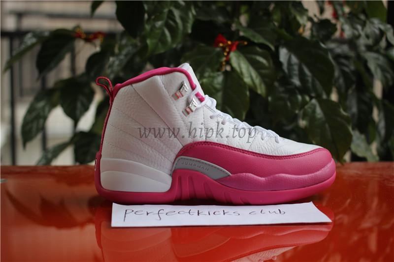 AUTHENTIC AIR JORDAN 12 GS WHITE DYNAMIC PINK 100% Nike Pair .PK EXCLUSIVE