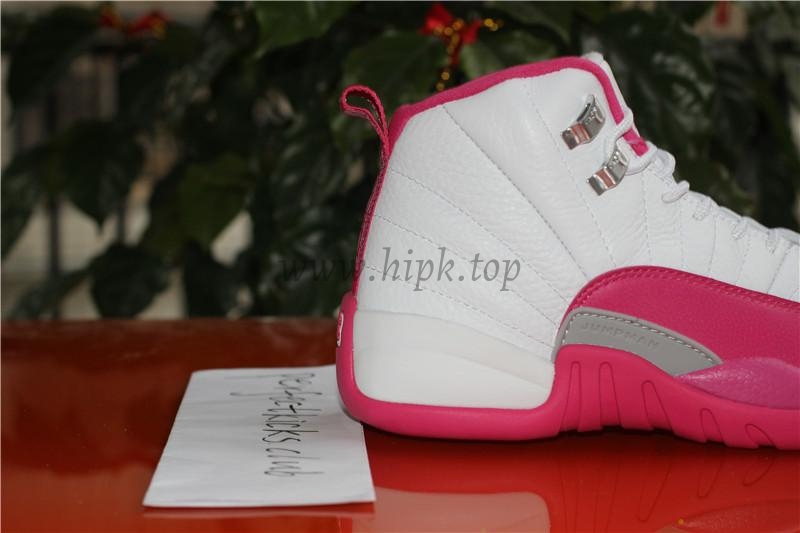 AUTHENTIC AIR JORDAN 12 GS WHITE DYNAMIC PINK 100% Nike Pair .PK EXCLUSIVE