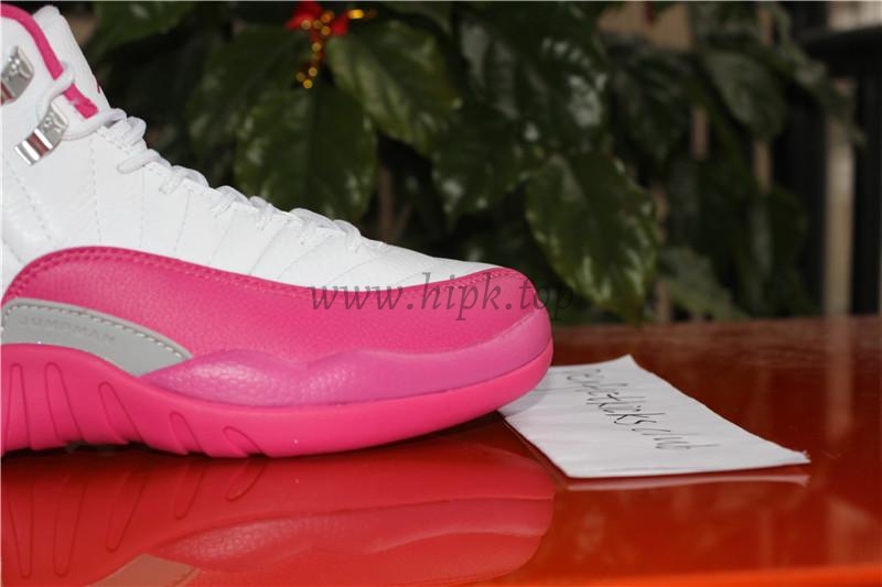 AUTHENTIC AIR JORDAN 12 GS WHITE DYNAMIC PINK 100% Nike Pair .PK EXCLUSIVE