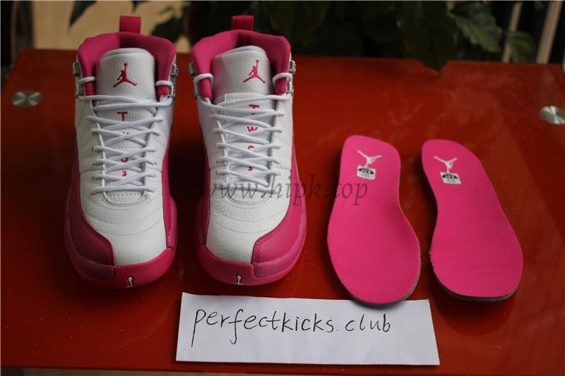 AUTHENTIC AIR JORDAN 12 GS WHITE DYNAMIC PINK 100% Nike Pair .PK EXCLUSIVE