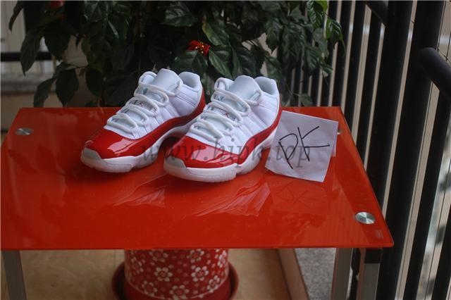 Authentic Air Jordan 11 Low Varsity Red