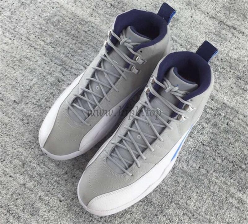 Authentic Air Jordan 12 GS Grey Blue