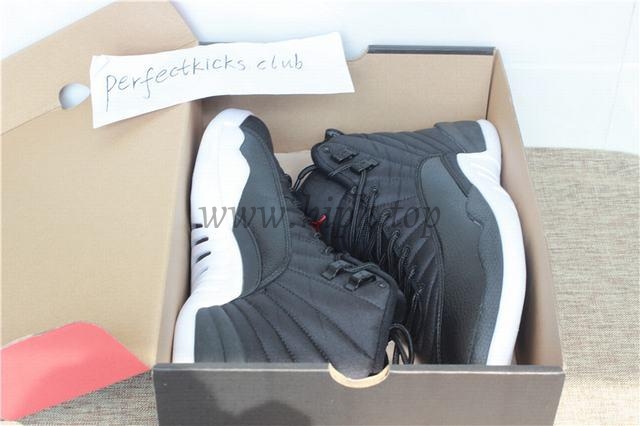 Authentic Air Jordan 12 “Black Nylon” Waterproof From PK