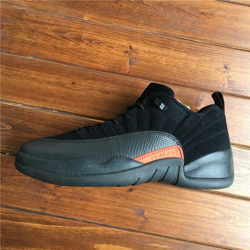 Authentic Air Jordan 12 Low BlackMax Orange