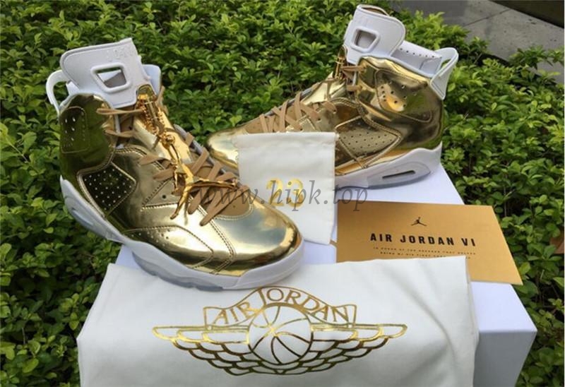 Authentic Air Jordan 6 Gold Pinnacle