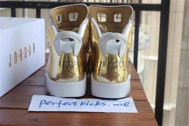 Authentic Air Jordan 6 Gold Pinnacle