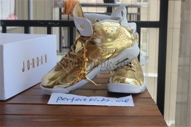 Authentic Air Jordan 6 Gold Pinnacle