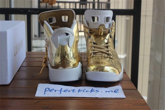 Authentic Air Jordan 6 Gold Pinnacle