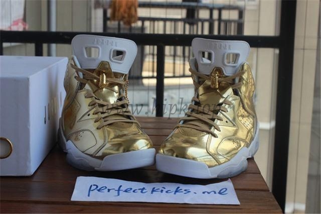 Authentic Air Jordan 6 Gold Pinnacle