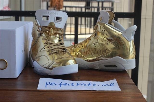 Authentic Air Jordan 6 Gold Pinnacle