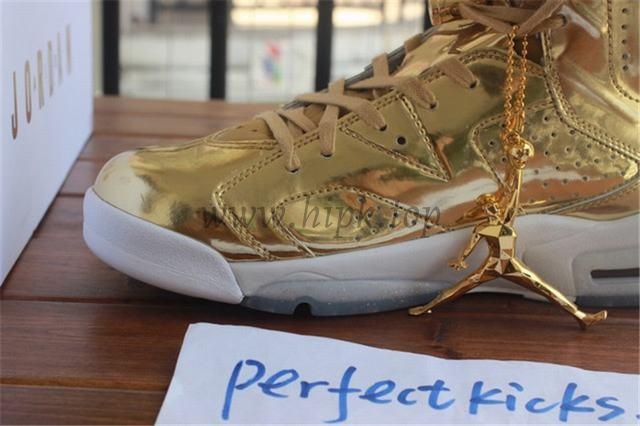 Authentic Air Jordan 6 Gold Pinnacle