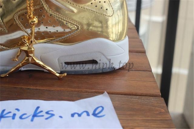 Authentic Air Jordan 6 Gold Pinnacle