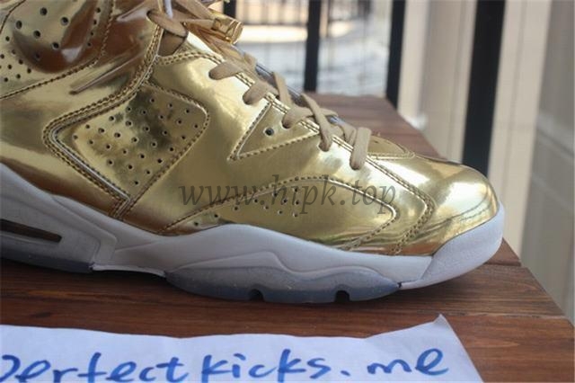 Authentic Air Jordan 6 Gold Pinnacle