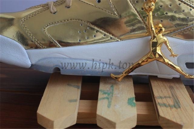 Authentic Air Jordan 6 Gold Pinnacle