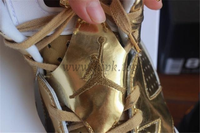 Authentic Air Jordan 6 Gold Pinnacle