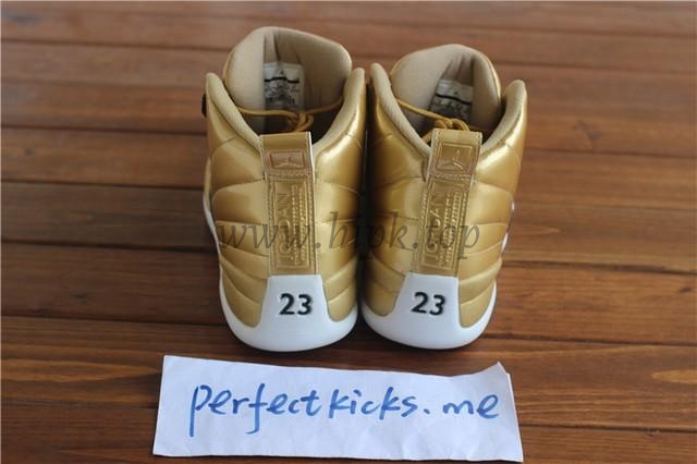 Authentic Air Jordan 12 Gold Pinnacle