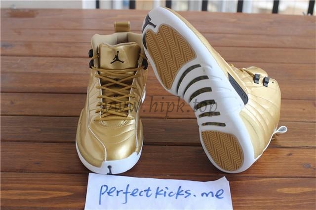 Authentic Air Jordan 12 Gold Pinnacle