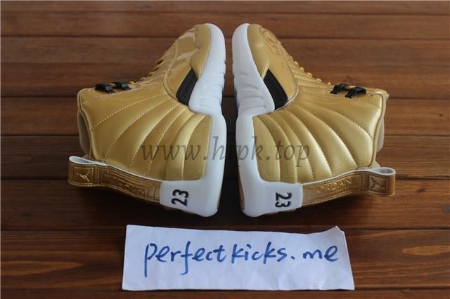 Authentic Air Jordan 12 Gold Pinnacle