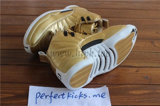 Authentic Air Jordan 12 Gold Pinnacle