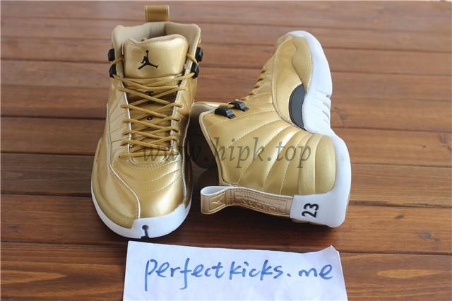 Authentic Air Jordan 12 Gold Pinnacle