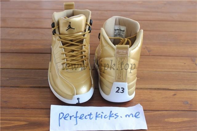 Authentic Air Jordan 12 Gold Pinnacle