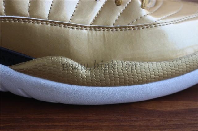 Authentic Air Jordan 12 Gold Pinnacle