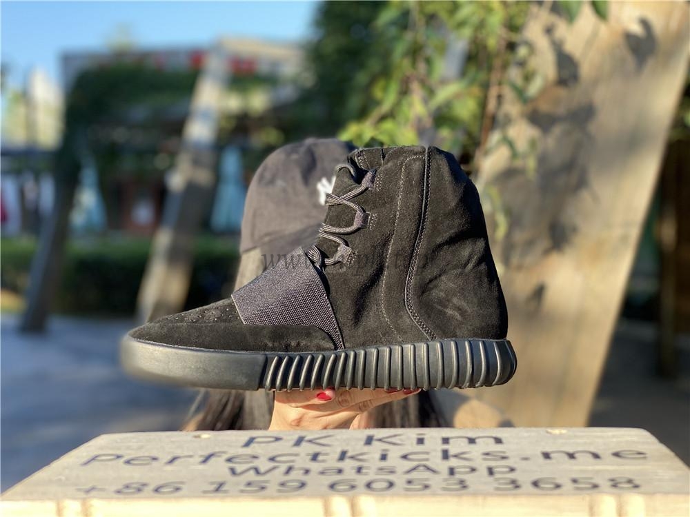 PK God Yeezy 750 Triple Black real suede and shape (real quality)