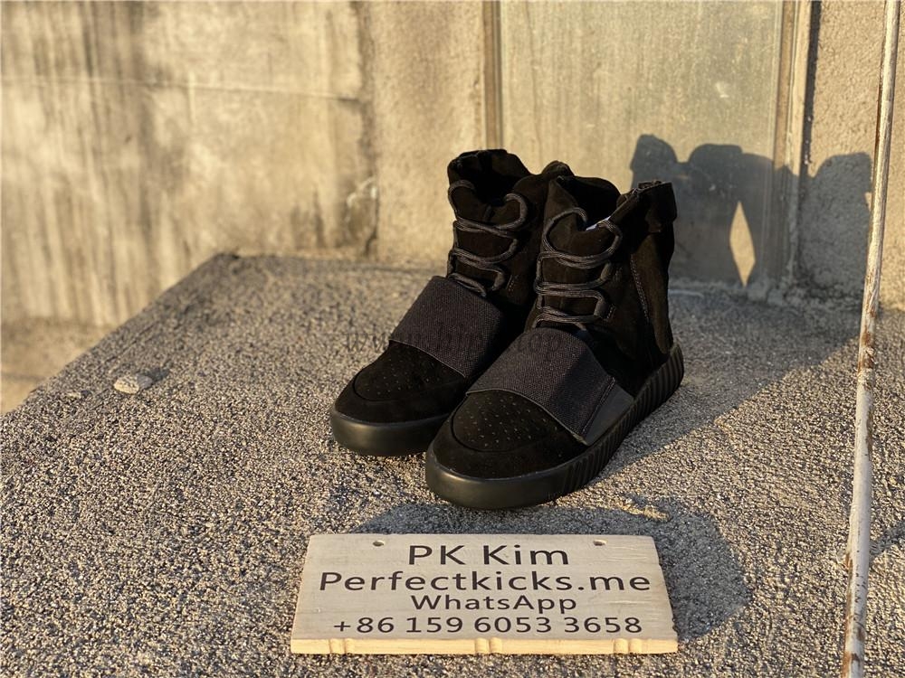 PK God Yeezy 750 Triple Black real suede and shape (real quality)