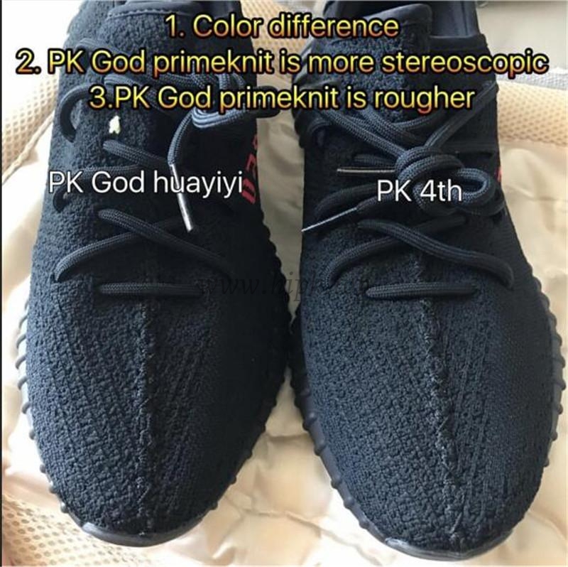 pk god yeezy 350 v2 bred with real premeknit from huayiyi which offer primeknit to Ad*s directly