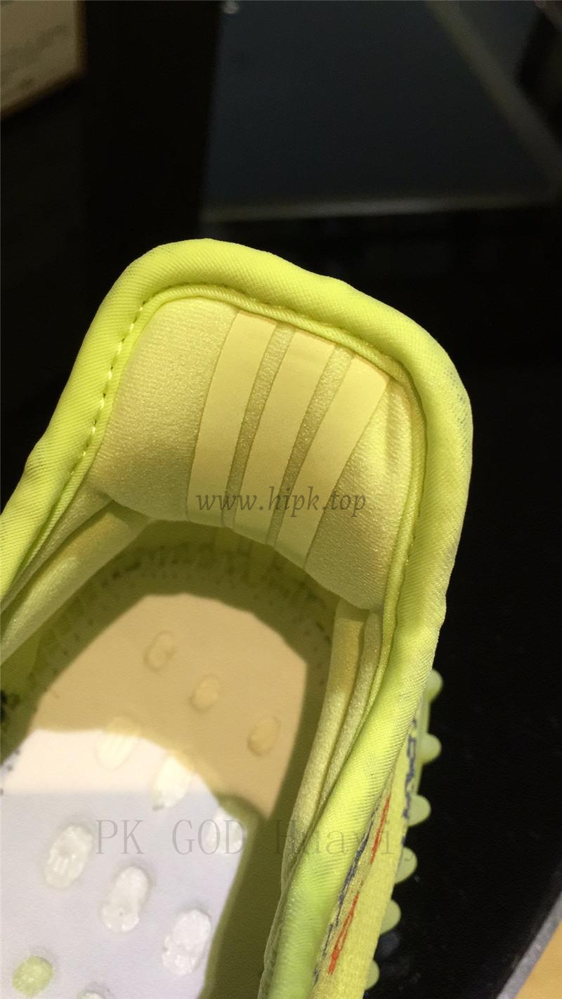 pk god yeezy 350 v2 semi frozen yellow/raw steel with real premeknit from huayiyi which offer primeknit to Ad*s directly