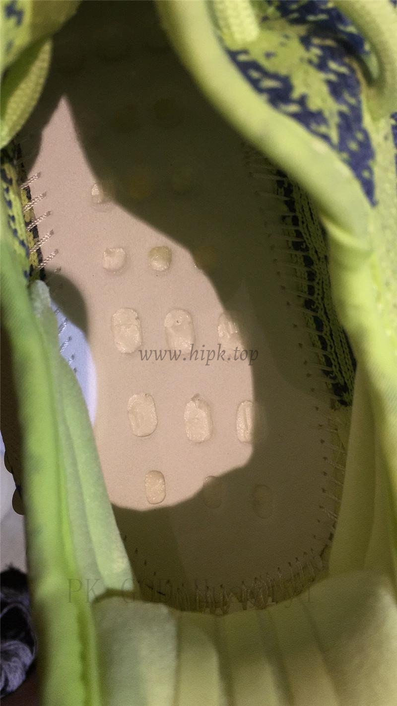 pk god yeezy 350 v2 semi frozen yellow/raw steel with real premeknit from huayiyi which offer primeknit to Ad*s directly