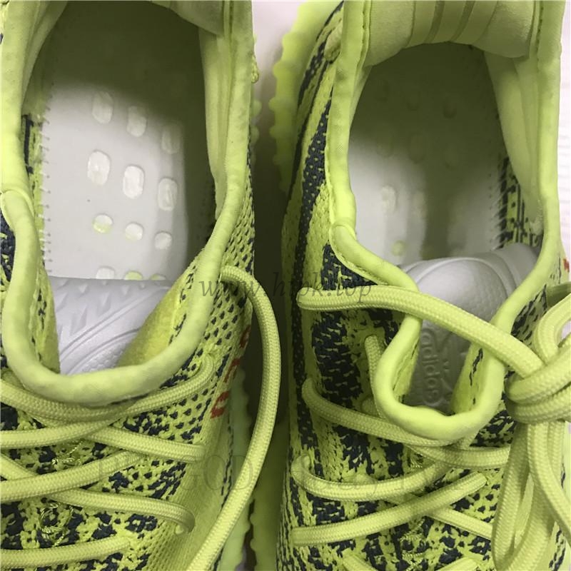 pk god yeezy 350 v2 semi frozen yellow/raw steel with real premeknit from huayiyi which offer primeknit to Ad*s directly