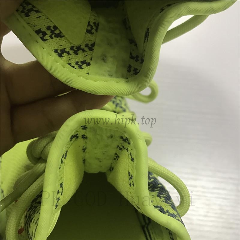 pk god yeezy 350 v2 semi frozen yellow/raw steel with real premeknit from huayiyi which offer primeknit to Ad*s directly