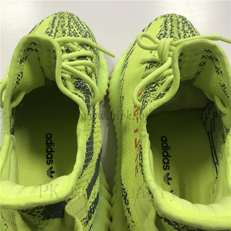 pk god yeezy 350 v2 semi frozen yellow/raw steel with real premeknit from huayiyi which offer primeknit to Ad*s directly