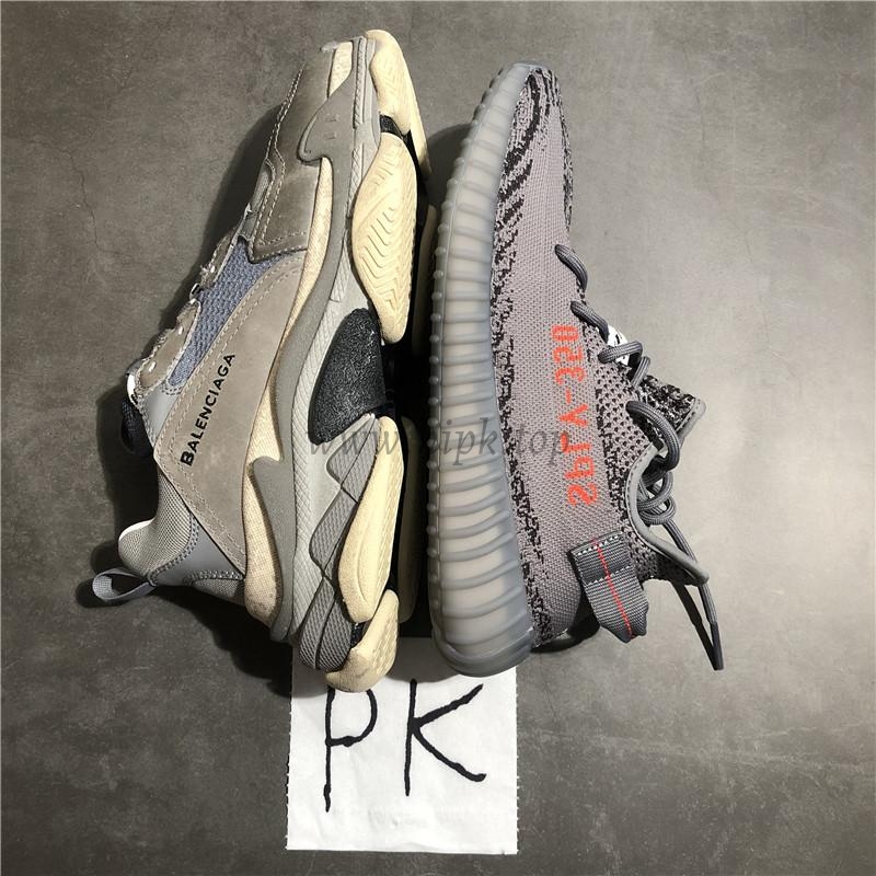 pk god yeezy 350 v2 dgh solid grey with real premeknit from huayiyi which offer primeknit to Ad*s directly