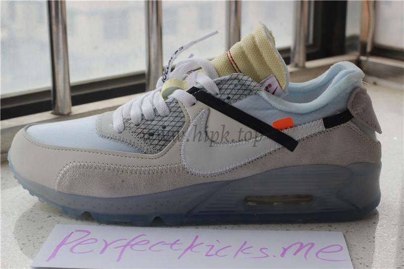 OFF WHITE AIR MAX 90 AA7293-100VIRGIL ABLOH SAIL WHITE BEST VERSION