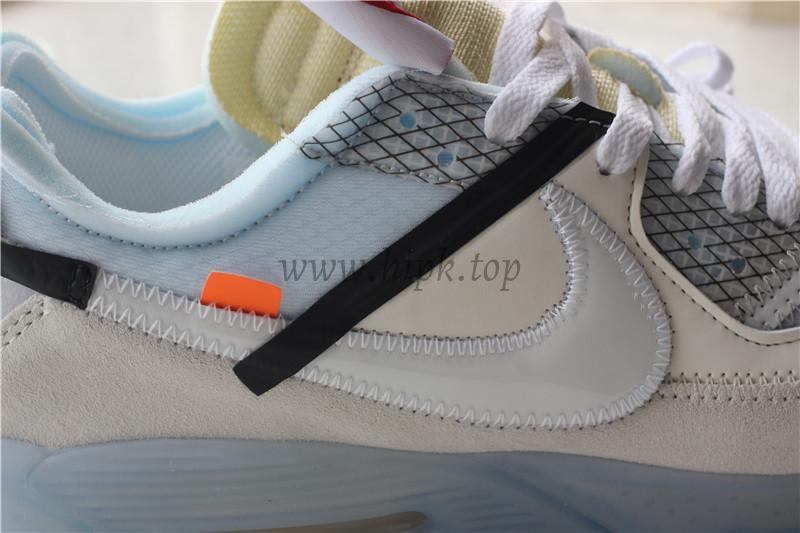 OFF WHITE AIR MAX 90 AA7293-100VIRGIL ABLOH SAIL WHITE BEST VERSION