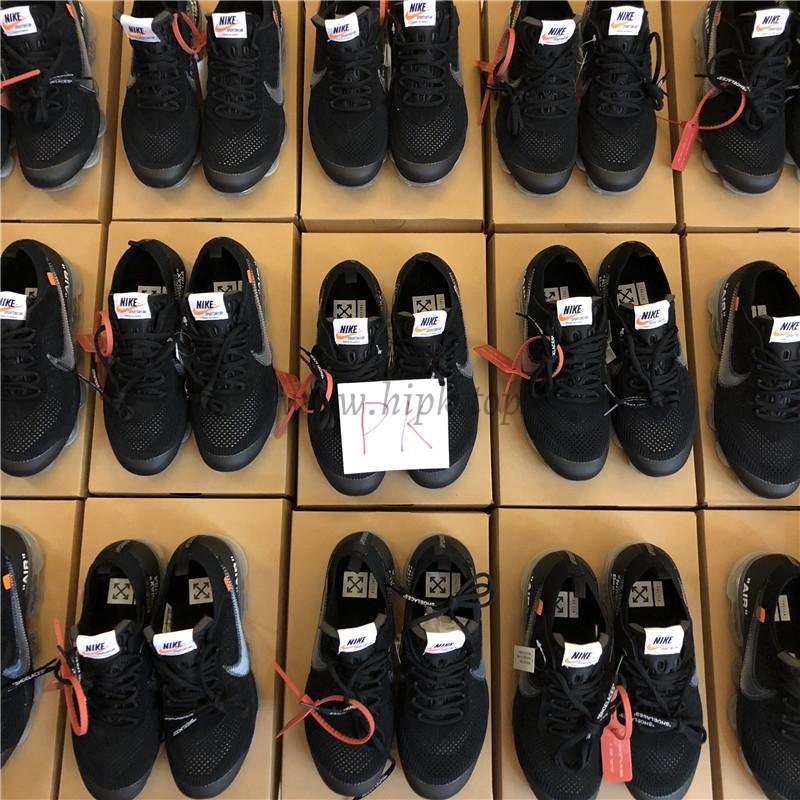 PK God OFF–WHITE x Nike Air VaporMax “Black” ready to ship