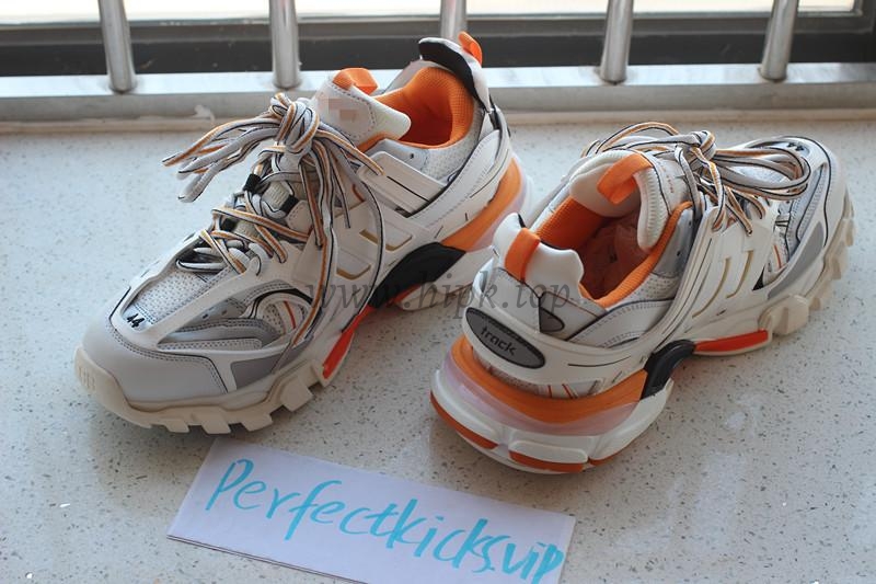 PK God exclusive Balencia Paris Track SneakersWhite Orange best version ready to ship