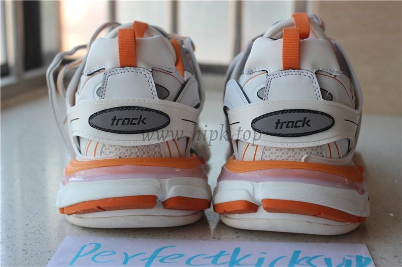 PK God exclusive Balencia Paris Track SneakersWhite Orange best version ready to ship