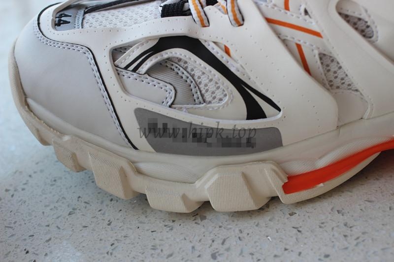 PK God exclusive Balencia Paris Track SneakersWhite Orange best version ready to ship