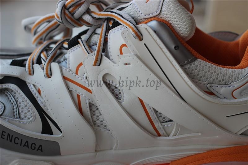 PK God exclusive Balencia Paris Track SneakersWhite Orange best version ready to ship