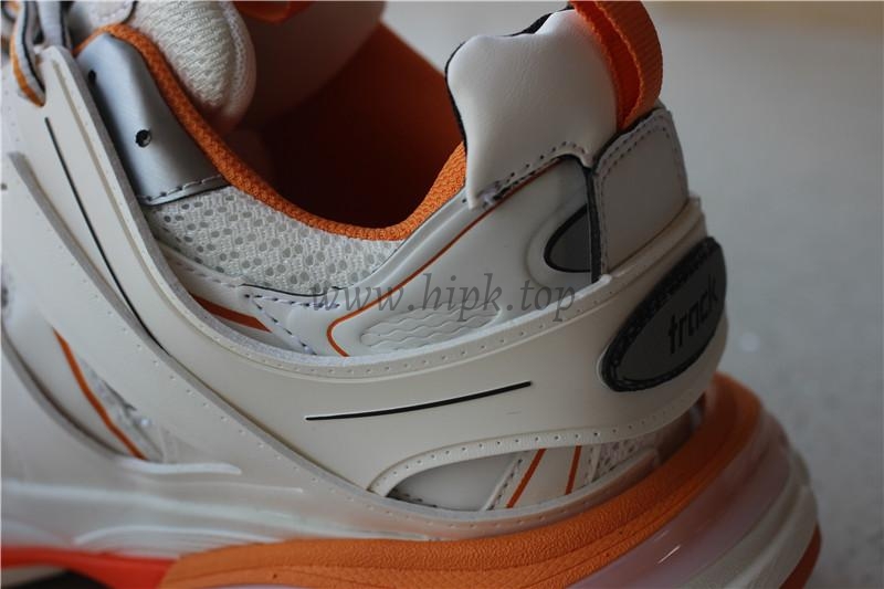 PK God exclusive Balencia Paris Track SneakersWhite Orange best version ready to ship