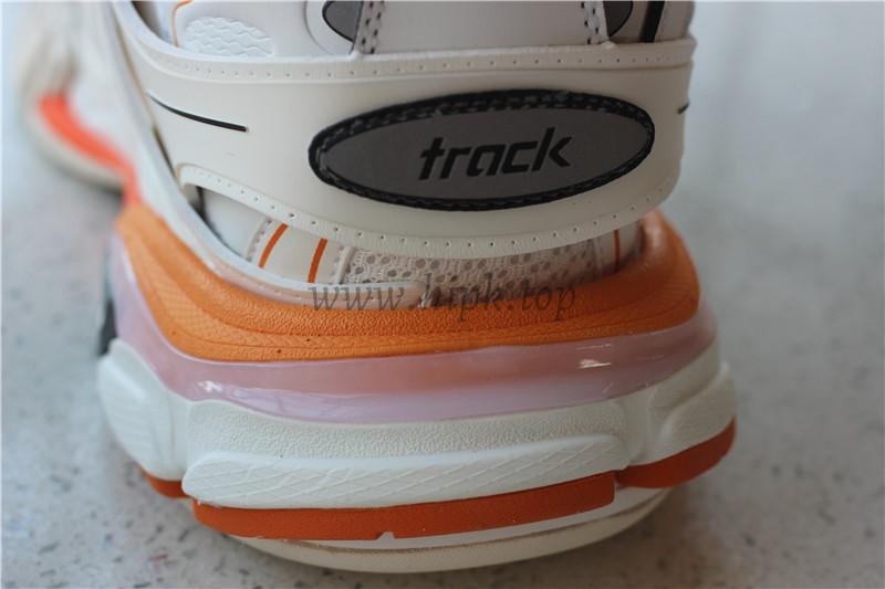 PK God exclusive Balencia Paris Track SneakersWhite Orange best version ready to ship