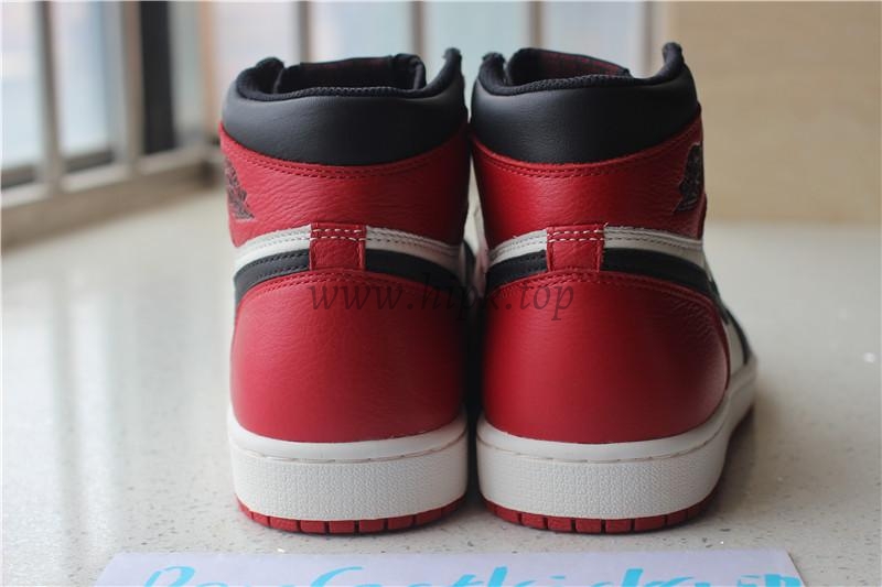 PK GOD AIR JORDAN 1 BRED TOE BEST VERSION THE ONLY CORRECT RETAIL LEATHER IN THE MARKET