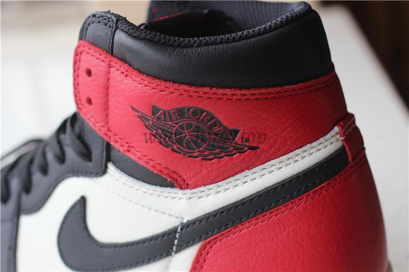 PK GOD AIR JORDAN 1 BRED TOE BEST VERSION THE ONLY CORRECT RETAIL LEATHER IN THE MARKET