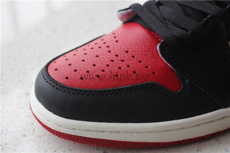 PK GOD AIR JORDAN 1 BRED TOE BEST VERSION THE ONLY CORRECT RETAIL LEATHER IN THE MARKET