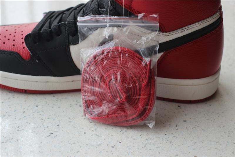 PK GOD AIR JORDAN 1 BRED TOE BEST VERSION THE ONLY CORRECT RETAIL LEATHER IN THE MARKET